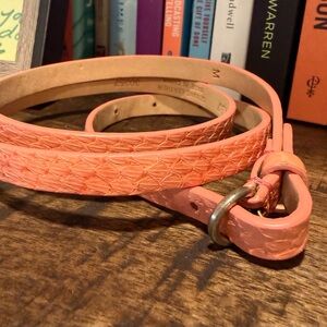 Coral J. Crew Skinny Belt